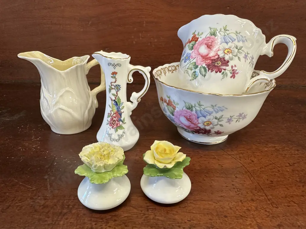 Selection Of China Items Including Aynsley, Belleek Etc Image 1++