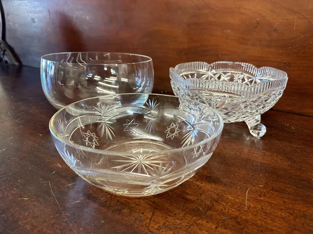 Vintage Crystal Items x3 Image 1++