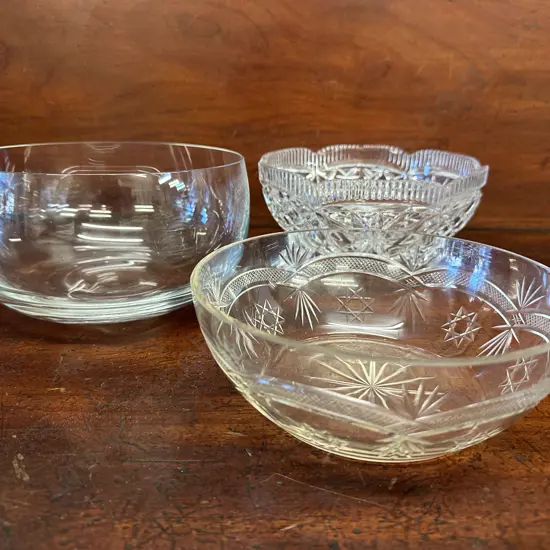 Vintage Crystal Items x3