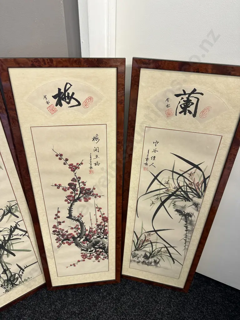 Set Of Four Chinese Artwork Image 1++