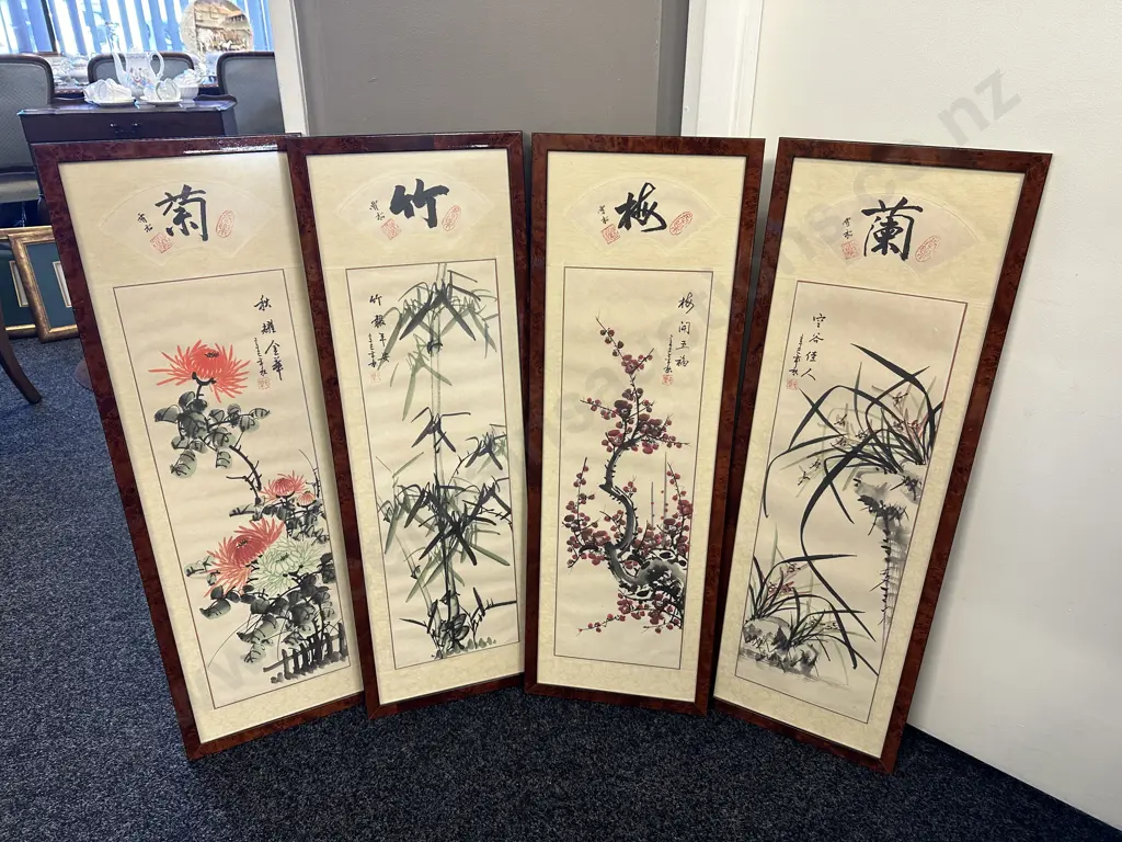 Set Of Four Chinese Artwork Image 1++