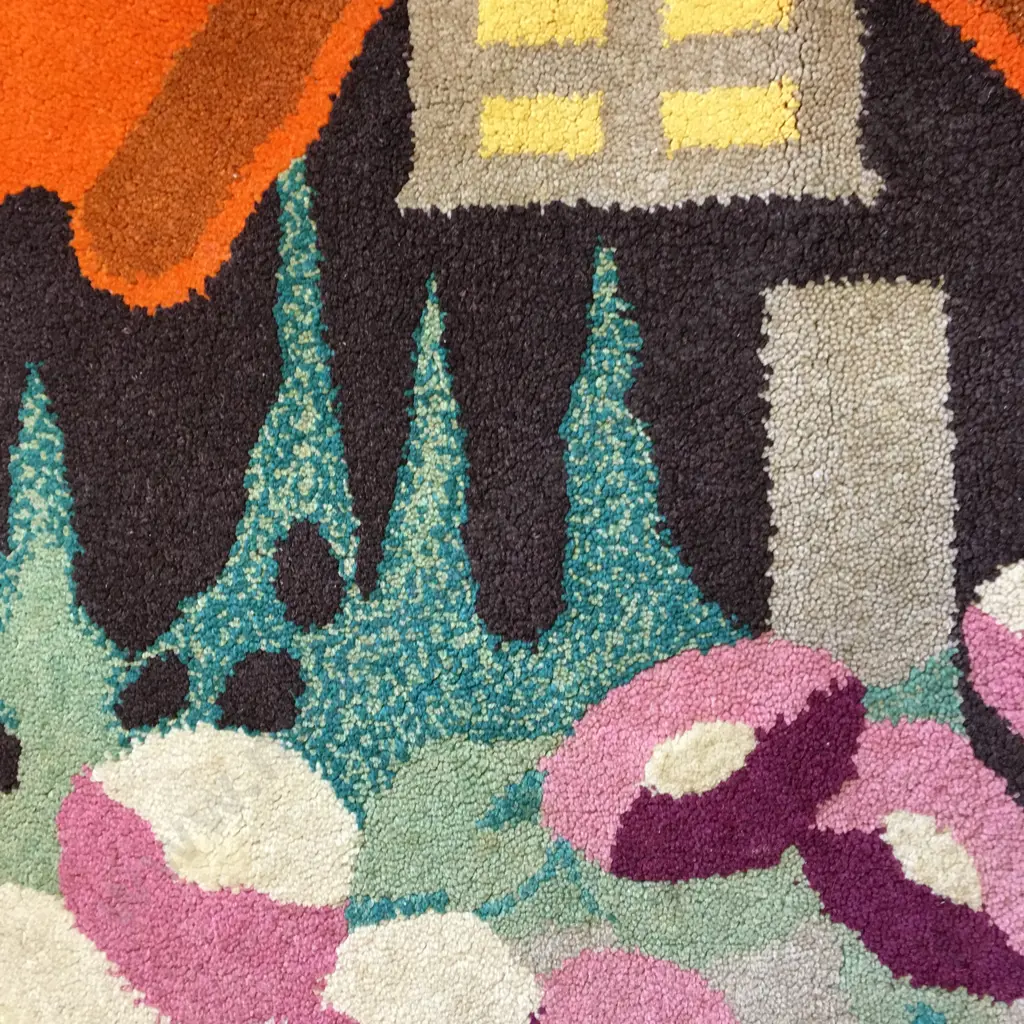 Antique Handmade Oval Floor Rug (Over 100 Years Old) Image 1++
