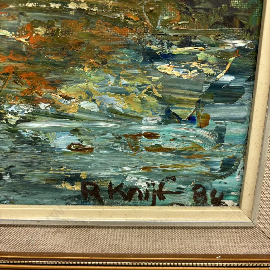 Framed Original Artwork. Signed Rae Knight. Dated May 1984. 71 x 56cm Image 1++