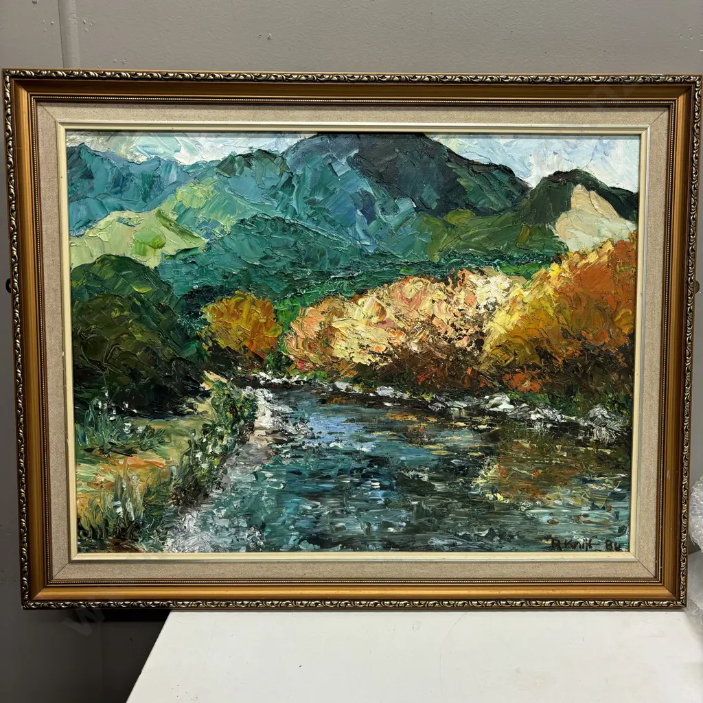 Framed Original Artwork. Signed Rae Knight. Dated May 1984. 71 x 56cm Image 1++