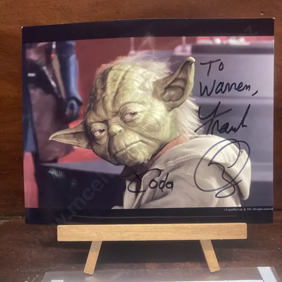 Star Wars Yoda Frank Oz Signed Autograph 20x25cm Photo