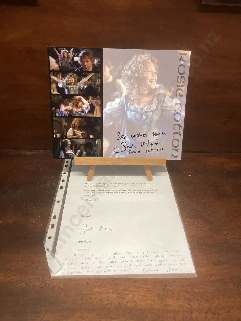 Sarah McLeod "Lord Of the Rings - Rosie Cotton" Autographed Photo With Correspondence, 20x25cm Image 1++