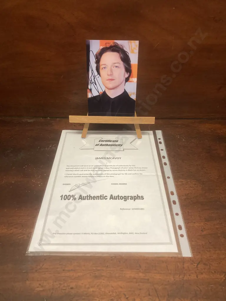 James McAvoy Autographed Photo With COA, 15x10cm Image 1++