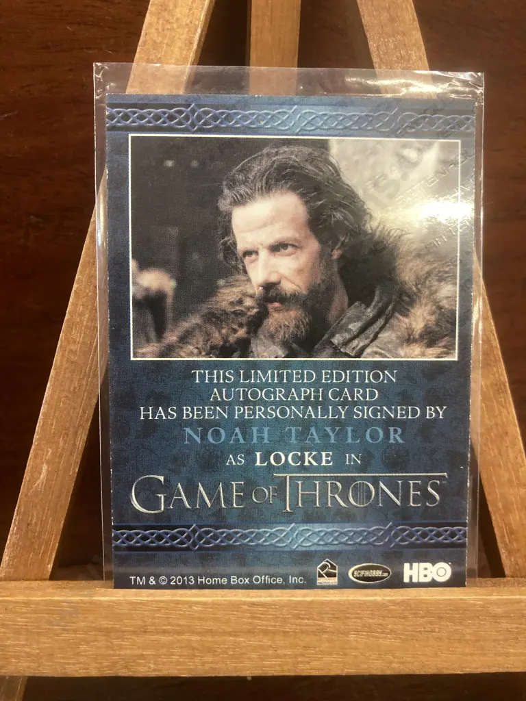 Noah Taylor Autographed 2013 Game of Thrones Card Image 1++