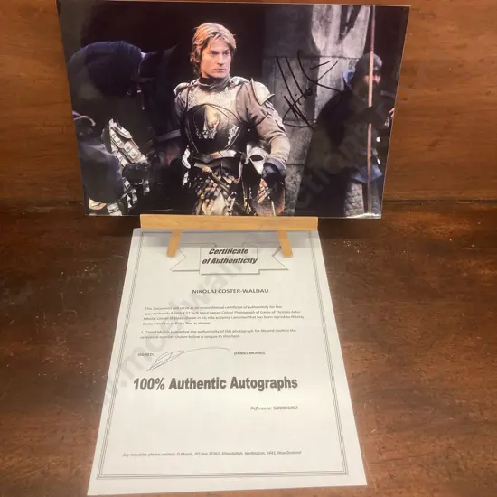 Nikolaj Coster-Waldau - Game Of Thrones Signed Photo With COA. 20x30cm