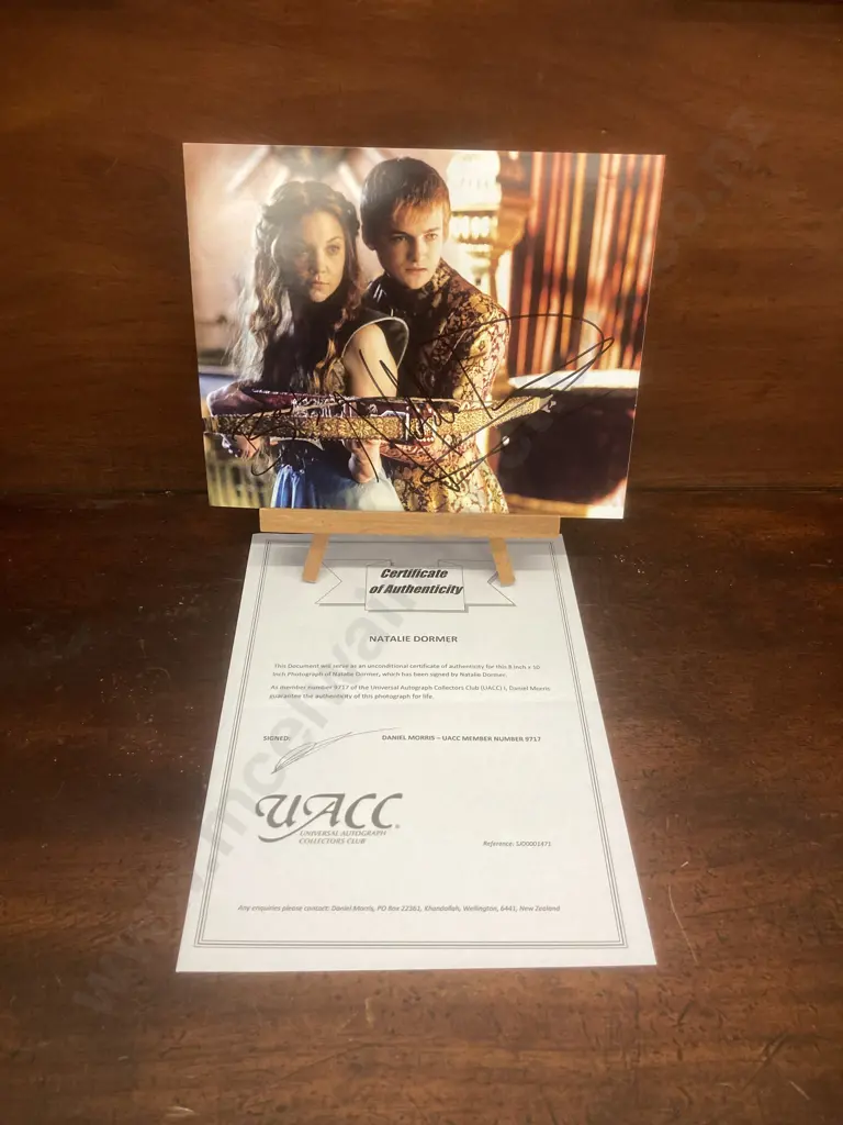 Natalie Dormer - Game Of Thrones Signed Photo With COA. 20x25cm Image 1++