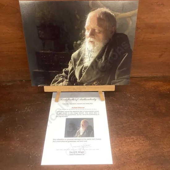 Julian Glover - Game Of Thrones Signed Photo With COA. 20x25cm
