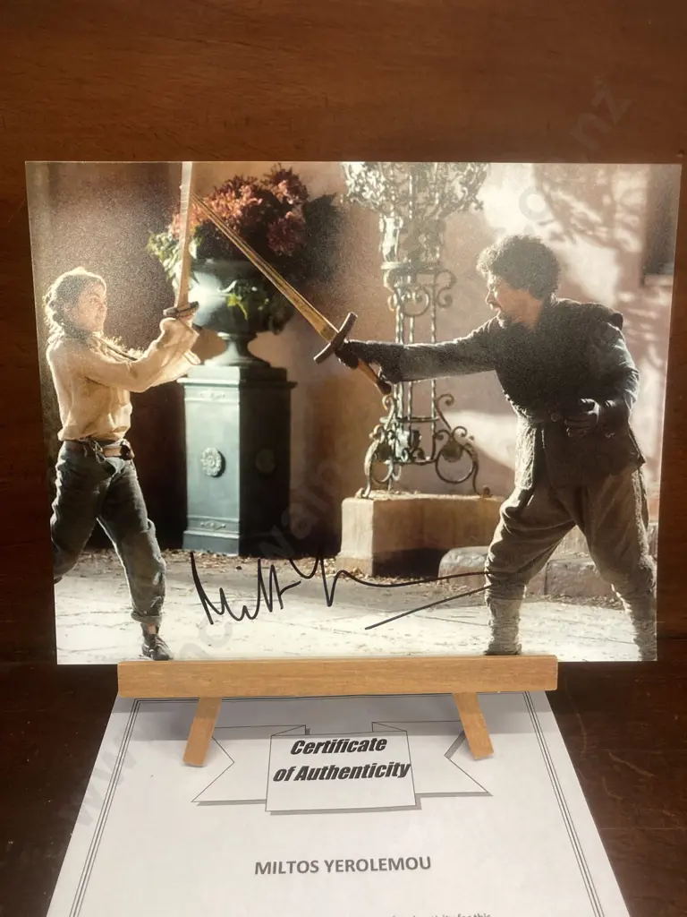 Miltos Yerolemou - Game Of Thrones Signed Photo With COA. 20x25cm Image 1++