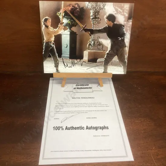 Miltos Yerolemou - Game Of Thrones Signed Photo With COA. 20x25cm