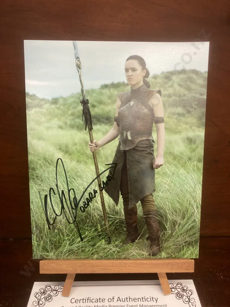 Keisha Castle-Hughes - Game Of Thrones Signed Photo With COA. 25x20cm Image 1++