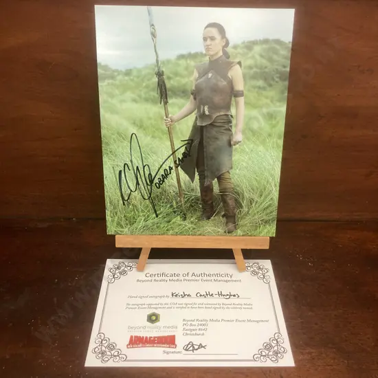 Keisha Castle-Hughes - Game Of Thrones Signed Photo With COA. 25x20cm