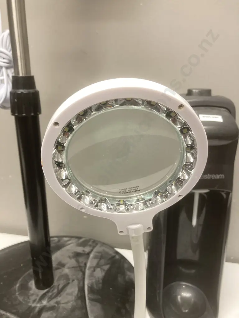 Black Sodastream Jet Sparkling Water Maker - No Bottle, LED Illuminated DeskTop Magnifier. Living & Co 45W Pedestal Fan Image 1++