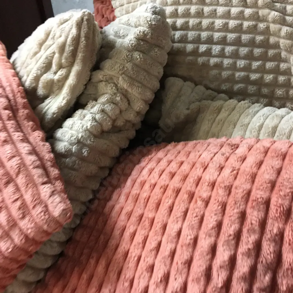 Selection Of Cushions & Throws Terrocotta & Beige Tones Image 1++