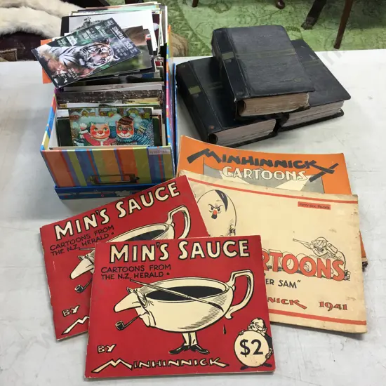 Large Selection Of Vintage Postcards & Cartoon Books By Minhimick