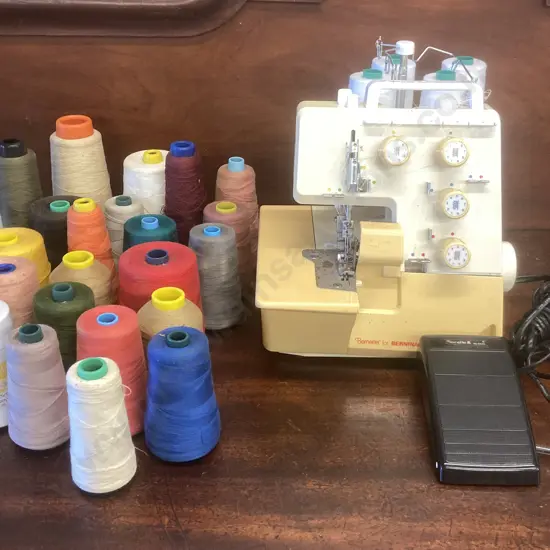 Bernina Bernette FunLock 006 Overlocker With Large Assortment of Overlocker Thread