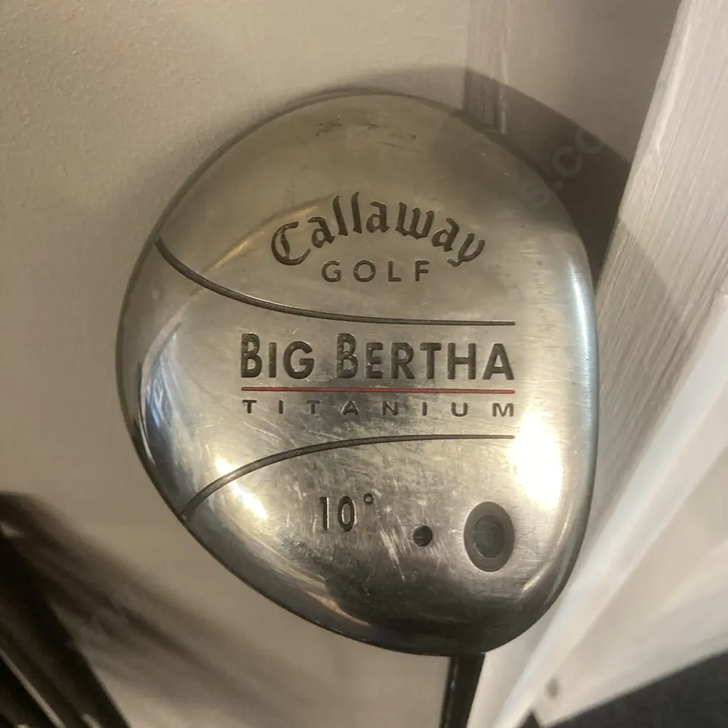 Callaway Big Bertha Titanium 10° Driver RCH 65w Firm Shaft, Hippo Hiptec Irons Set 5-PW, GolfGear TG-Tour 3 Wood, RH Image 1++