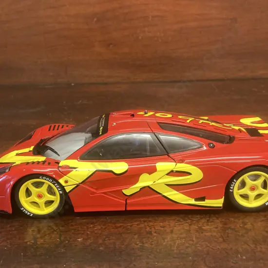 Solido 1/18 McLaren F1 GTR Short Tail Launch Livery Red 1996 (As Found Condition)