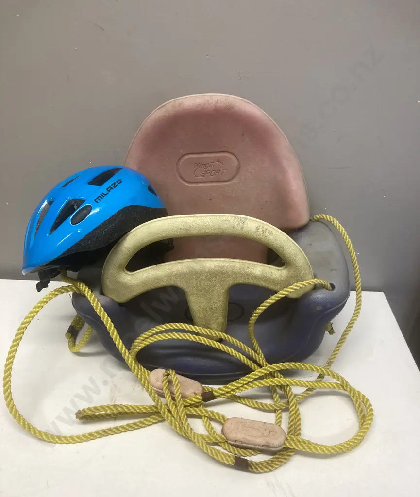 Kings Sport Plastic Swing Seat & Milazo 55-50cm Toddler Bike Helmet Image 1++