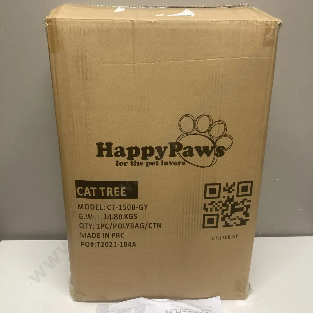 HappyPaws Cat Tree. Model CT-150B-GY Image 1++