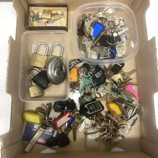 Assorted Random Padlocks, Keys Etc
