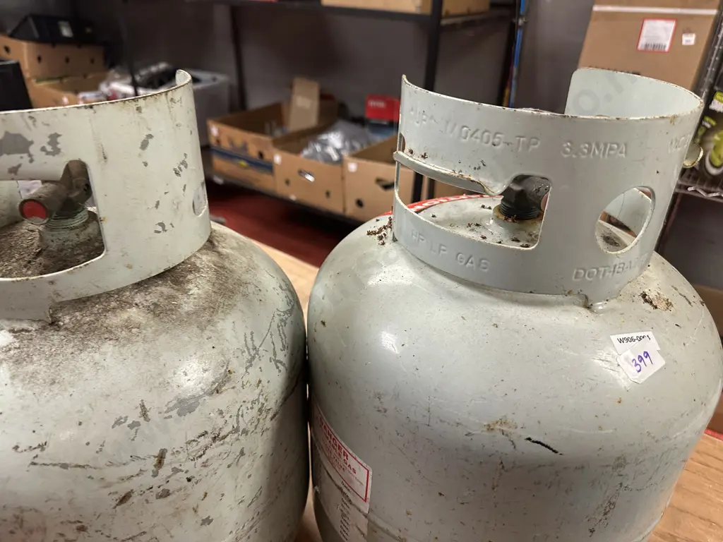 Pair of Empty 9Kg LPG Cylinders (Dumped No Commercial Value) Image 1++