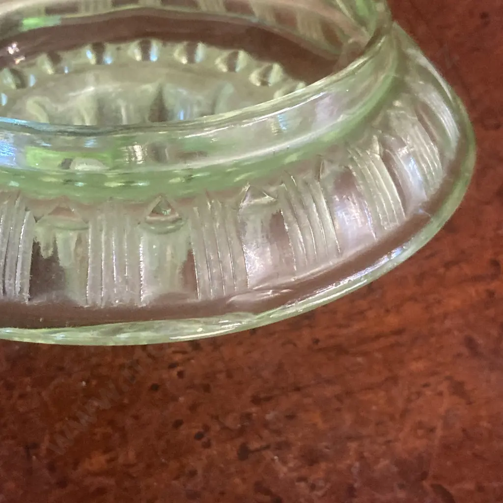 Vintage Uranium Green Glass Reamer Juicer (Small Chip) Image 1++