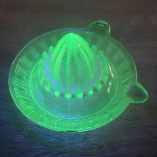 Vintage Uranium Green Glass Reamer Juicer (Small Chip)