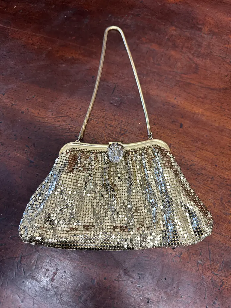 Vintage Oroton Gold Mesh Evening Purse Image 1++