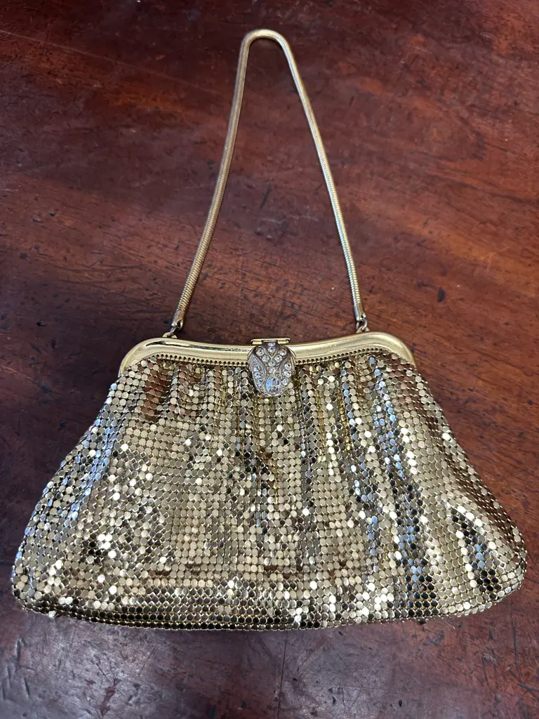 Vintage Oroton Gold Mesh Evening Purse Image 1++
