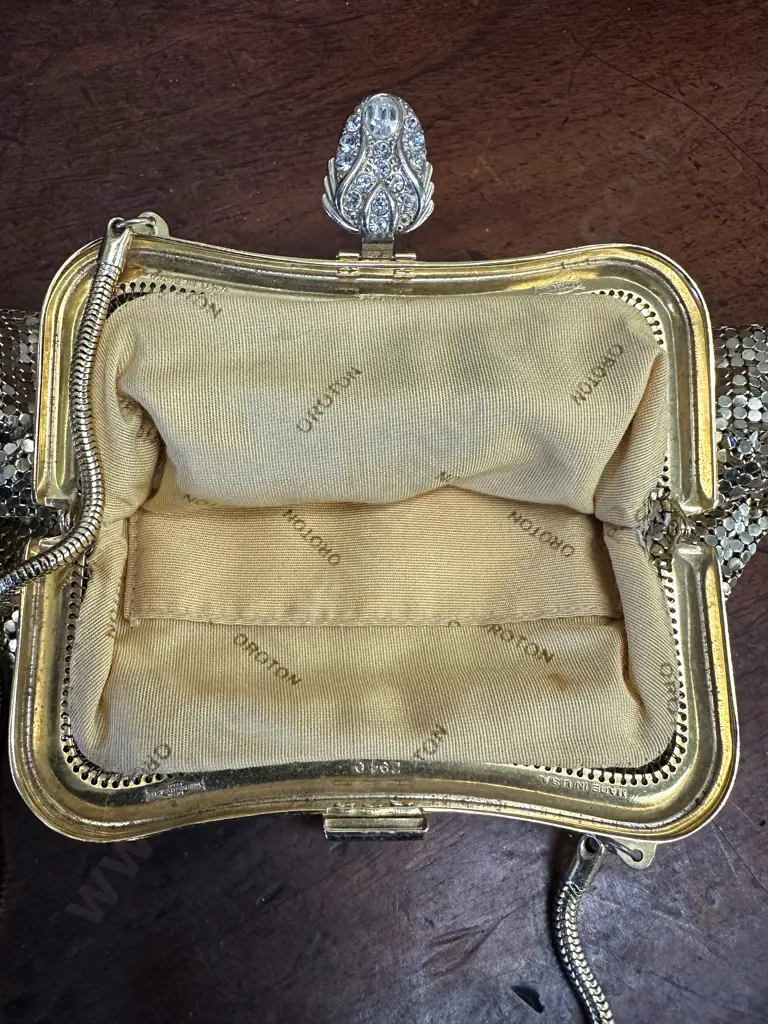 Vintage Oroton Gold Mesh Evening Purse Image 1++