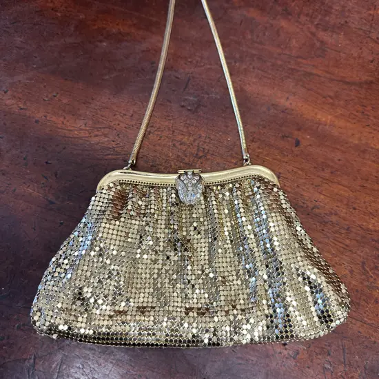 Vintage Oroton Gold Mesh Evening Purse