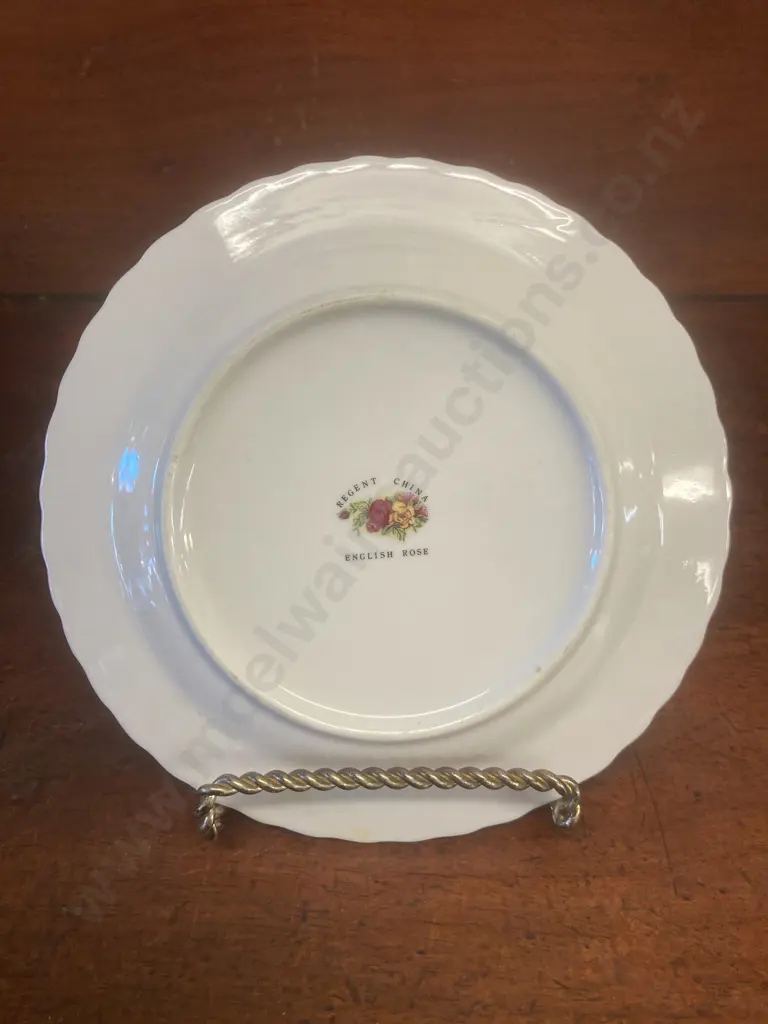 Vintage Regent China English Rose Dinnerware, 8x Duo's, 8x Coffee Cups, 7x 25cm Dinner Plates, 7x Bowls, 3x Small Plates Image 1++