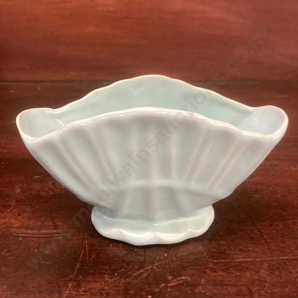 Vintage Govancroft Scotland Stoneware Posy Bowl, 1950s Art Deco Style. 19 x 15.5cm Image 1++
