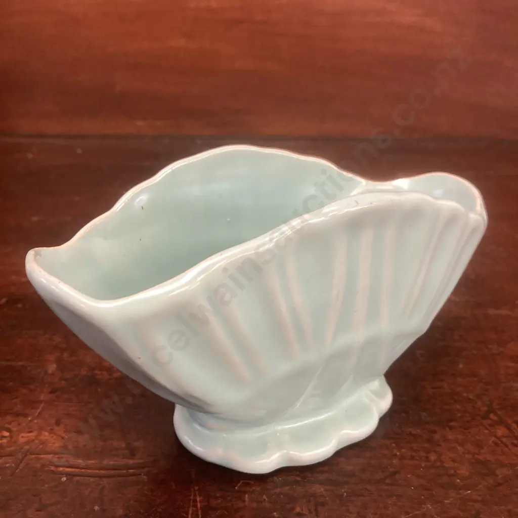 Vintage Govancroft Scotland Stoneware Posy Bowl, 1950s Art Deco Style. 19 x 15.5cm Image 1++