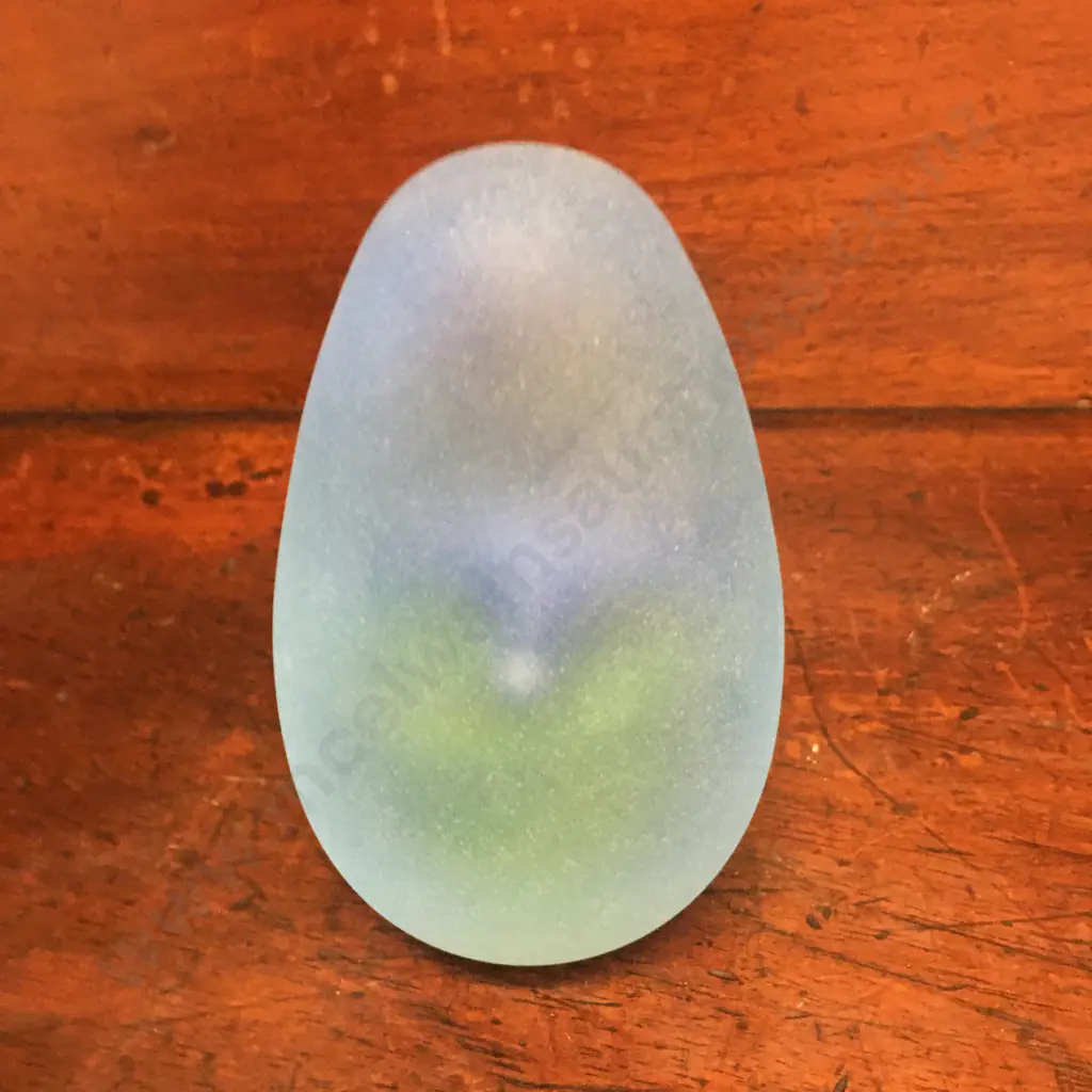 Hand Blown Schroders Glass Paper Weight H11.5cm Image 1++