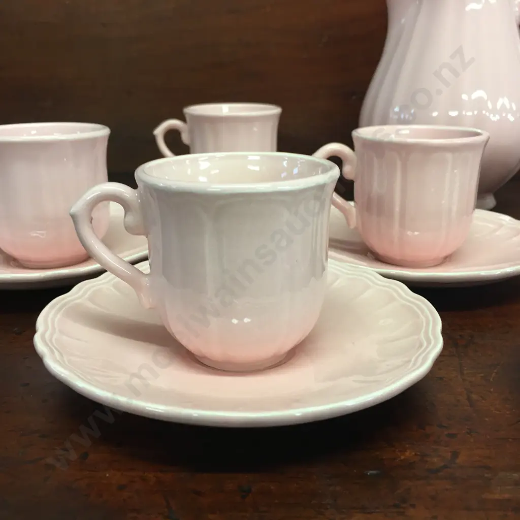 Gorgeous Pink Salins Les Bains French Espresso Set Image 1++