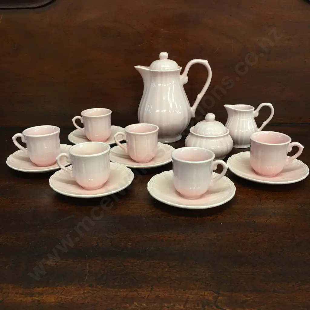 Gorgeous Pink Salins Les Bains French Espresso Set Image 1++