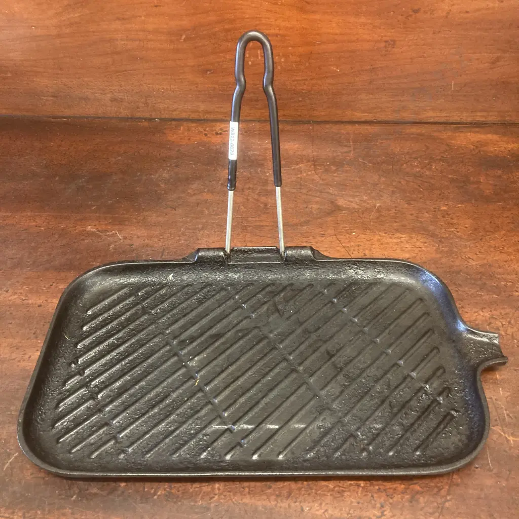 Cast Iron Rectangular Grill, Made In France. 34 x 21cm Image 1++