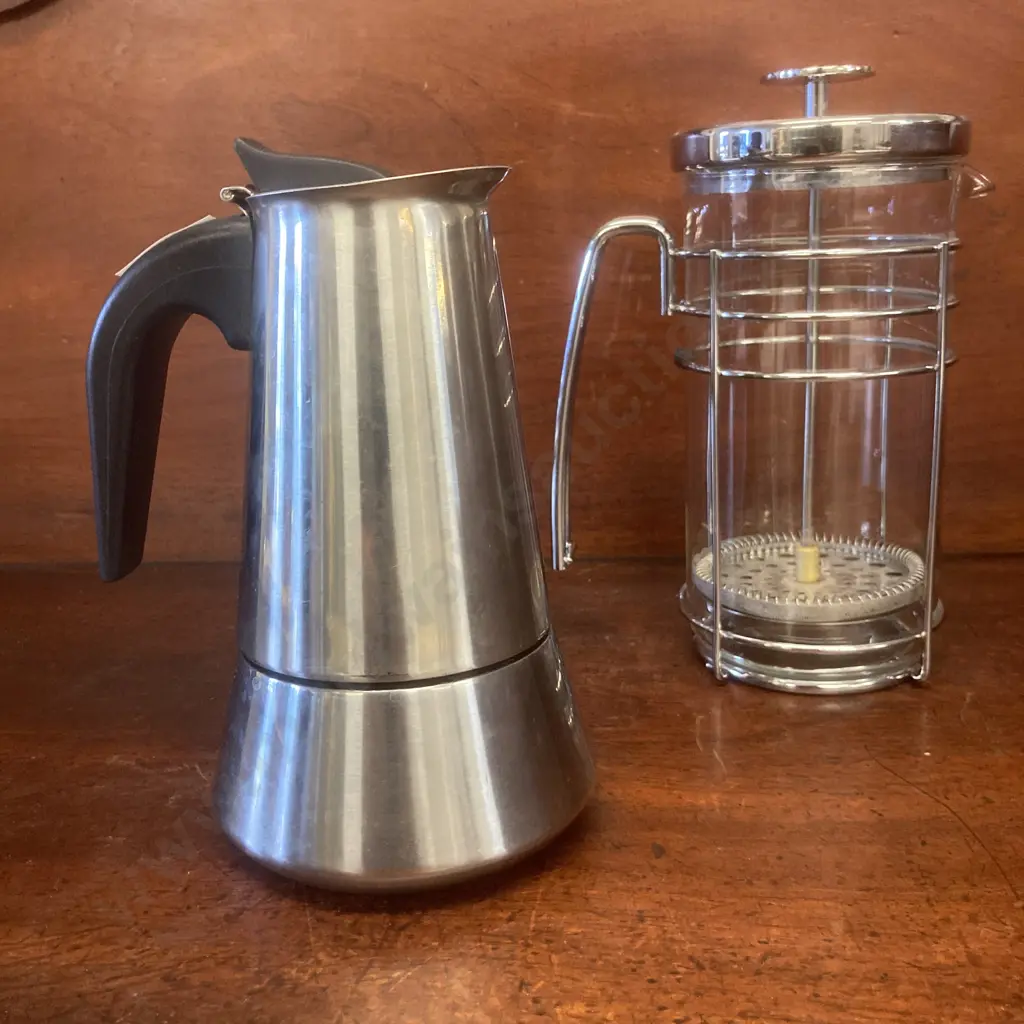 Tramontina Stovetop Espresso Maker & WMF Coffee Press Zeno (German Brand) Image 1++