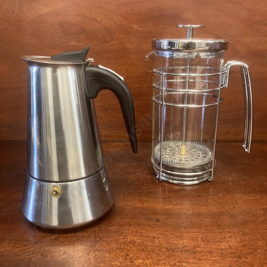 Tramontina Stovetop Espresso Maker & WMF Coffee Press Zeno (German Brand) Image 1++