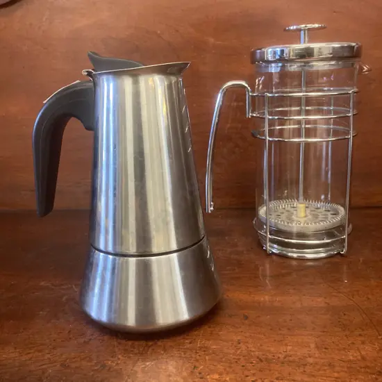 Tramontina Stovetop Espresso Maker & WMF Coffee Press Zeno (German Brand)