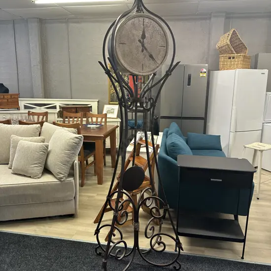 Howard Miller Vercelli 615-004 Floor Clock, Cast Stone Dial, Quartz, Battery Operated Dual Chime Movement, H215cm