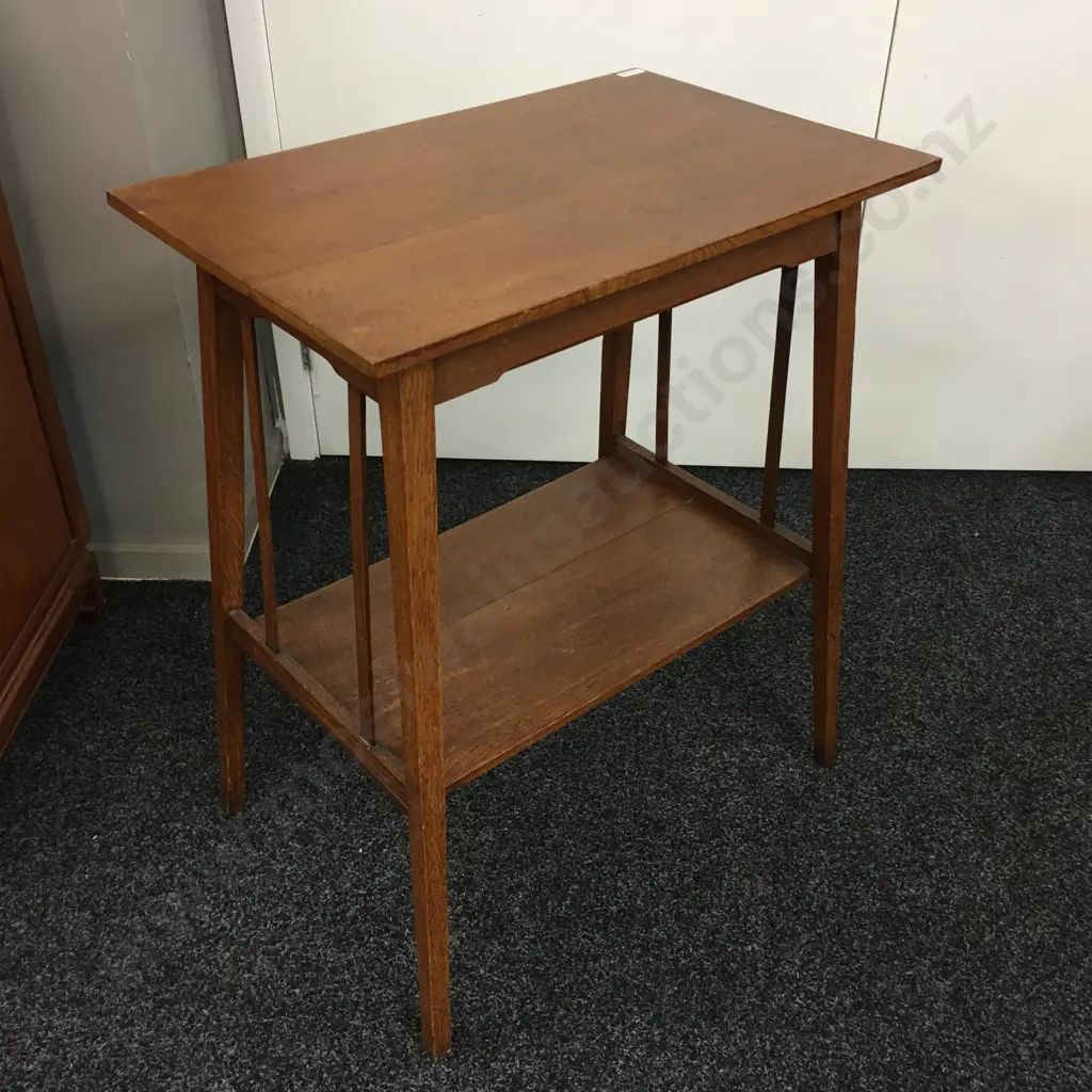 Vintage Oak Console Table. H73 W59 D38cm Image 1++