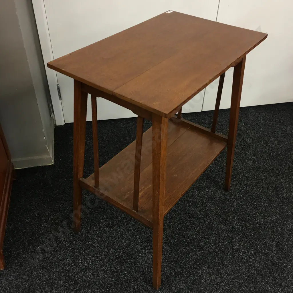 Vintage Oak Console Table. H73 W59 D38cm Image 1++