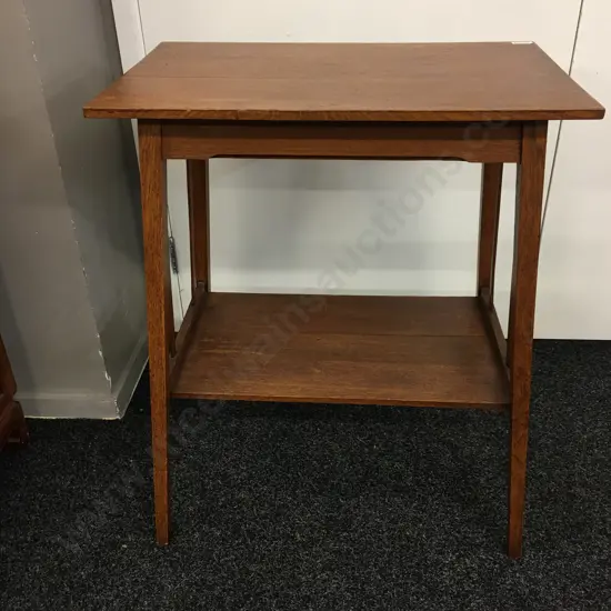 Vintage Oak Console Table. H73 W59 D38cm