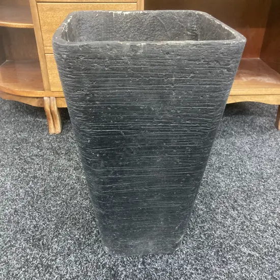 Garden Planter Painted Black. 49 x 29cm (As Found Condition)